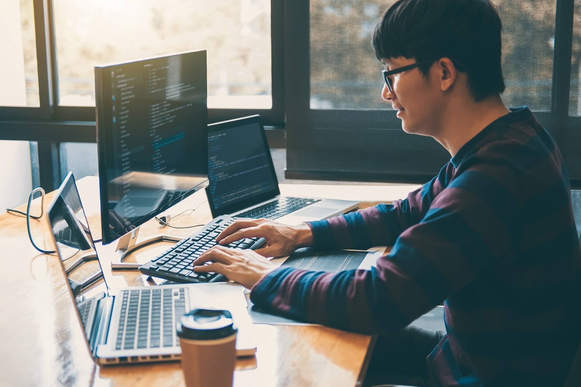 professional-development-programmer-working-